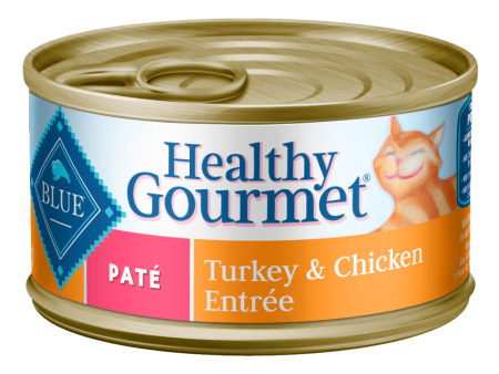 Blue Buffalo Healthy Gourmet Adult Turkey and Chicken Entree Canned Cat Food Online Sale