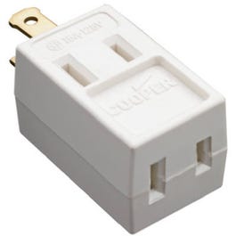 Cube Tap, White Vinyl, 2-Pole, 15-Amp, 125-Volt Online Hot Sale