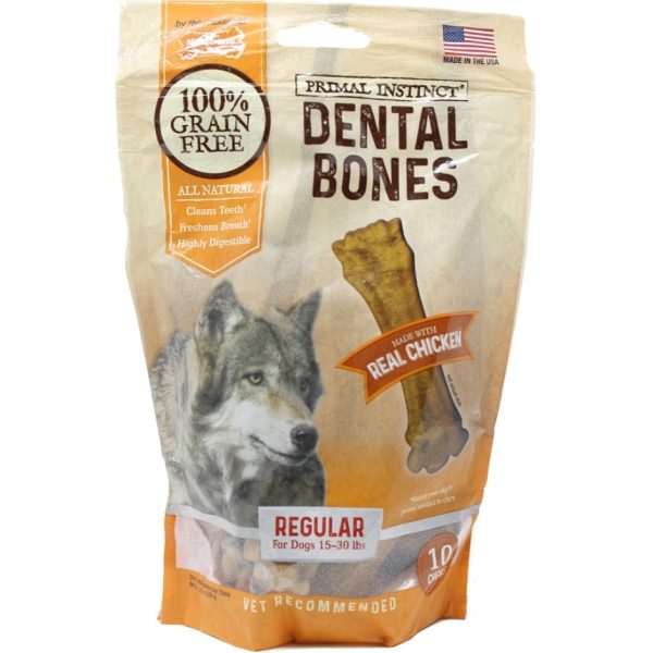 Nylabone Primal Instinct Dental Bone with Real Chicken For Discount