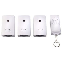 3-Outlet Indoor Plug-In Wireless Remote Control Timer Discount