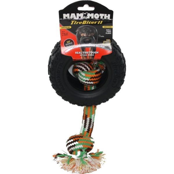 Mammoth TireBiter® with Rope Dog Toy Discount