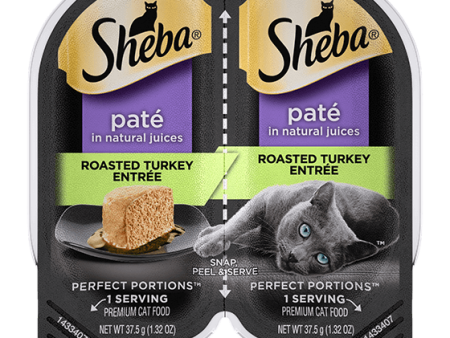 SHEBA® PERFECT PORTIONS™ Premium Paté Roasted Turkey Entrée Online