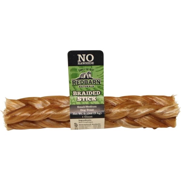 Redbarn Naturals Braided Stick No Rawhide Treat on Sale