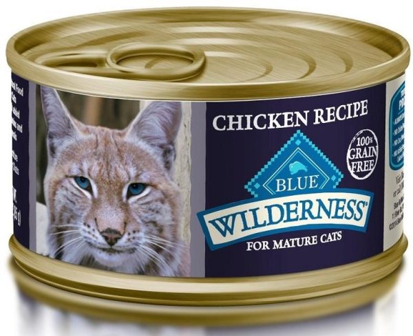 Blue Buffalo Wilderness Grain Free Mature Recipe Canned Cat Food For Discount