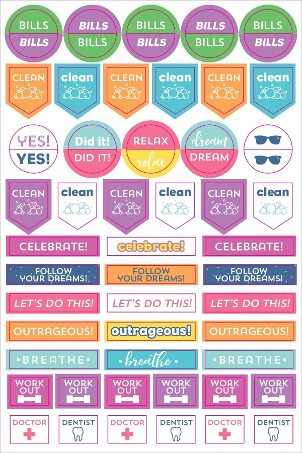 Weekly Planner Stickers Online now