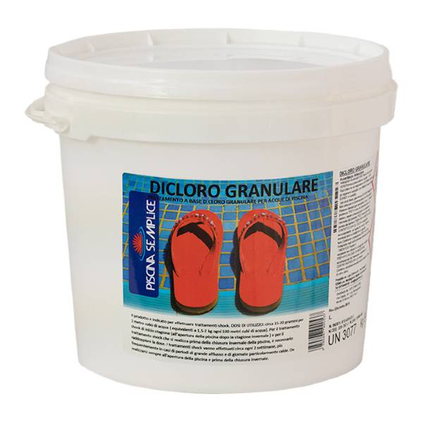 Dicloro granulare al 56 % per trattamento shock - 10 kg Supply