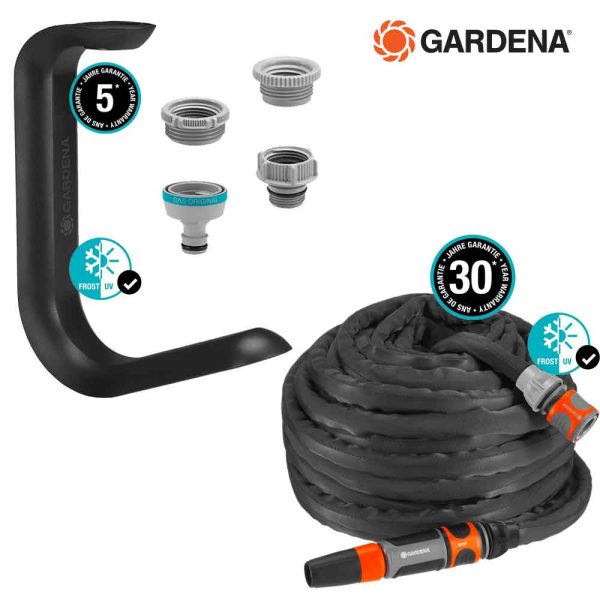 Tubo da giardino LIANO 20 mt + Supporto per tubo Liano TapFix Online now