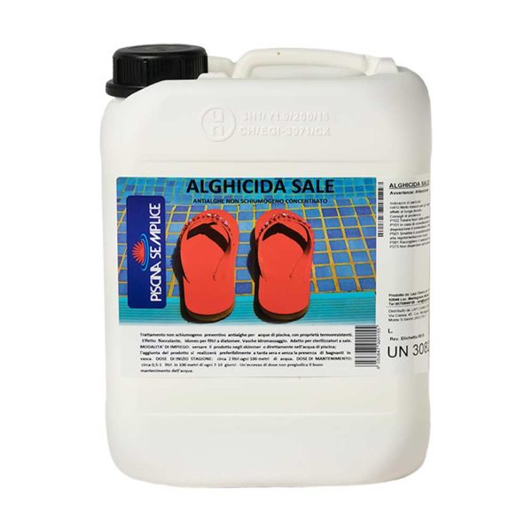 Alghicida liquido per sterilizzatori a sale senza rame - 5 lt Supply