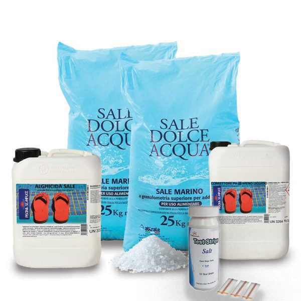 Kit trattamento acqua piscina per centraline a sale - SALTPOOL Fashion