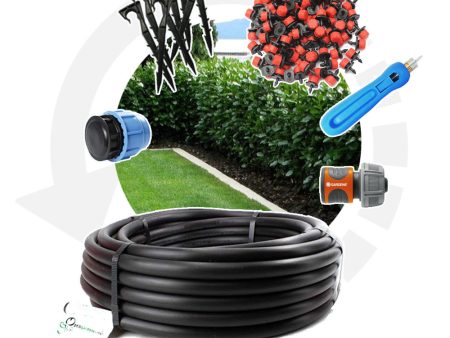 Irrigazione a goccia in kit fino a 100 metri con Tubo in polietilene da 20mm + Accessori Discount