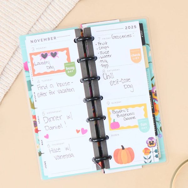 The Happy Planner Skinny Mini - Radiant Garden - 2025 kalenteri Fashion