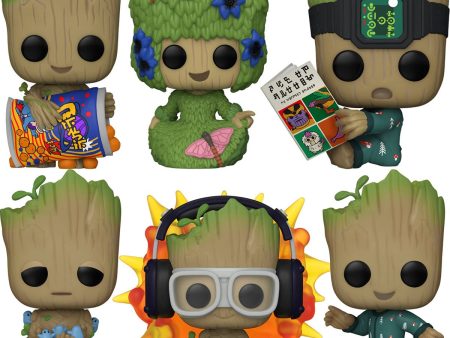 PRESALE | Funko POP! Marvel: I Am Groot - Groot 6 PIECE SET Vinyl Figures Online