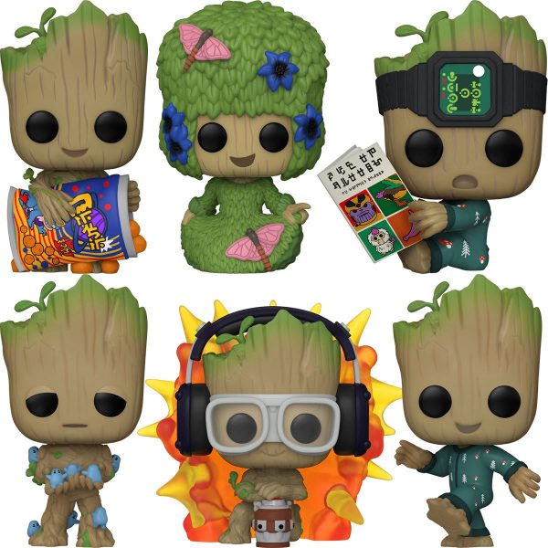 PRESALE | Funko POP! Marvel: I Am Groot - Groot 6 PIECE SET Vinyl Figures Online