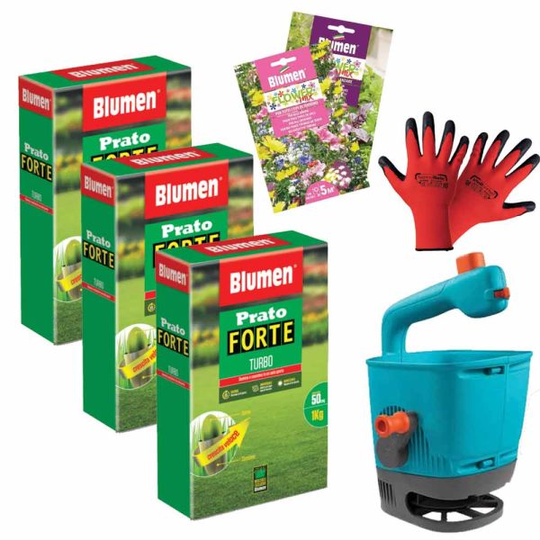 Set Semina Prato FORTE TURBO con Concime NPK fino a 200 mq - OpenGreen For Discount