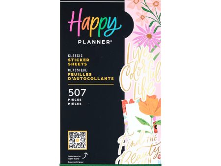 Happy Planner Tarrakirja - Classic Value Pack Stickers - Blooming Bouquet on Sale