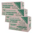 Tronchetti da ardere, in Legno di Faggio-Abete pressato in Scatola - 27 kg Discount