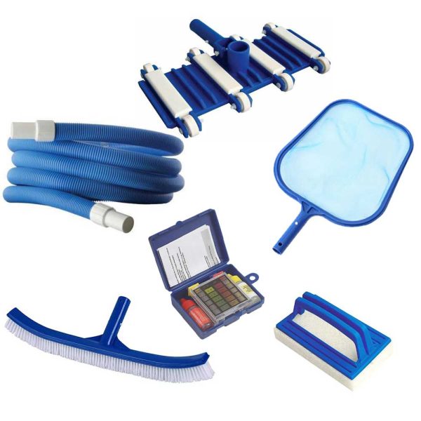 Set accessori per pulizia e manutenzione piscina - 6 pezzi Cheap