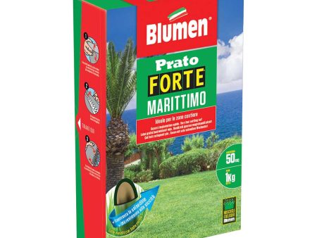 Semi di Erba per Prato - Forte Marittimo, da 1 kg, fino a 50 mq - Ideale per zone Costiere Online now