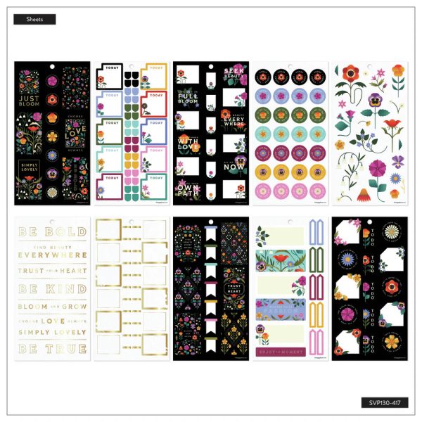 Happy Planner Tarrakirja - Classic Value Pack Stickers - Radiant Garden Sale