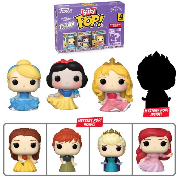 PRESALE | Funko Bitty POP! - Disney Princesses - Cinderella - Four Pack Vinyl Figures Discount