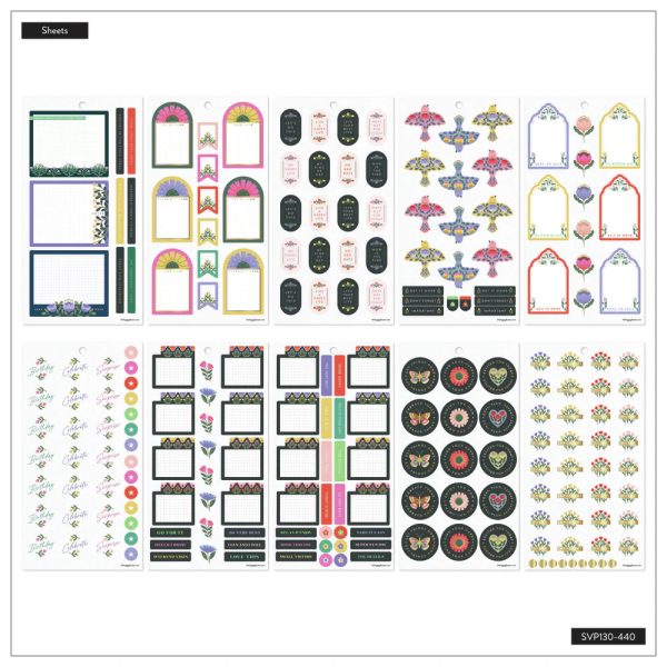 Happy Planner Tarrakirja - Classic Value Pack Stickers - Folk & Flora Supply