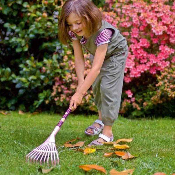 Rastrello da giardino per bambini da 78 cm - Azzurro o Rosa Online