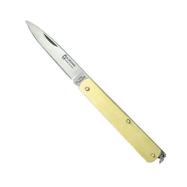 Coltello Sfilato  Il Siciliano  cm 7,5 - Lama in Acciaio inox e Manico in Ottone For Cheap