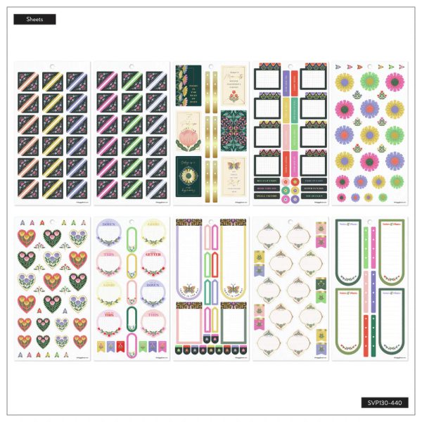 Happy Planner Tarrakirja - Classic Value Pack Stickers - Folk & Flora Supply