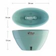 Vaso ovale trasparente per orchidee - Calipso - cm 24 - 2 litri on Sale