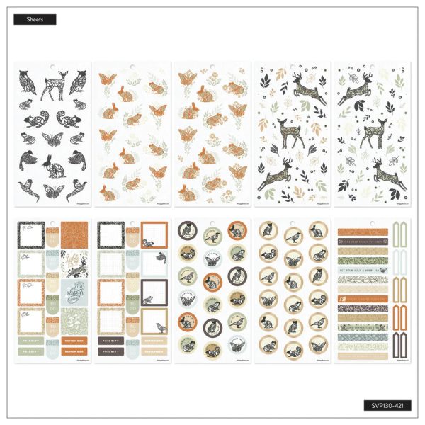 Happy Planner Tarrakirja - Classic Value Pack Stickers - Wild Woods Discount