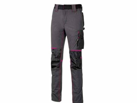 Atom, Pantaloni da Lavoro da Donna - Colore Black Fucsia - Taglie Assortite Supply