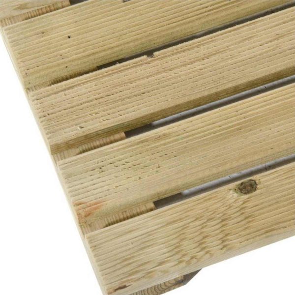 Pedana in legno di pino impregnato antiscivolo - 50x50x3,2 cm Supply