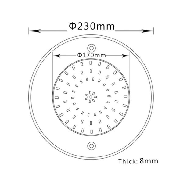 Lampada SLIM per piscina LED sommergibile 12V - IP68 - 35 watt on Sale