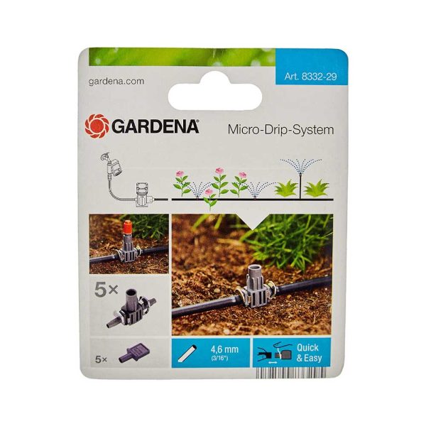 Raccordo a Tee per microspruzzo Gardena - 5pz Cheap