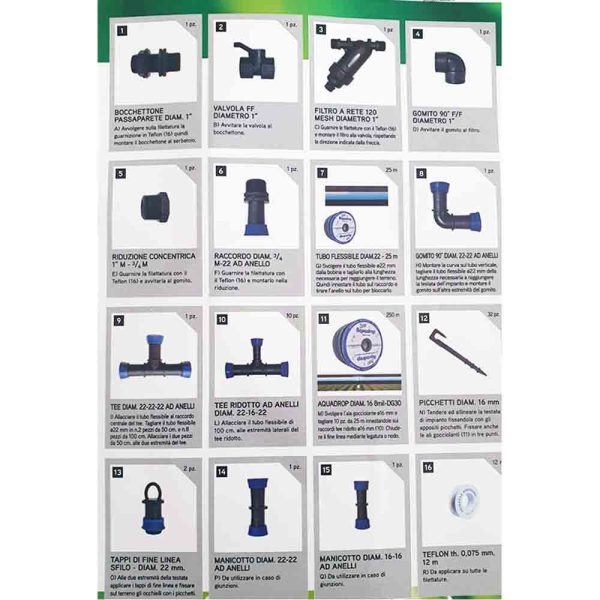 Kit irrigazione Orto fino a 250 mq - ideale per balconi, terrazze, giardino Online now