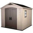 Casetta da giardino in resina FACTOR 8x8 - ‎256x255x243h cm - Beige Online