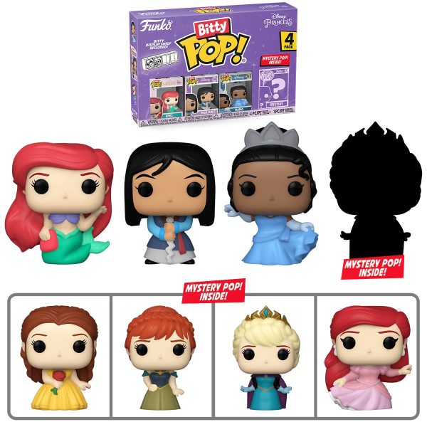 PRESALE | Funko Bitty POP! - Disney Princesses - Ariel - Four Pack Vinyl Figures Discount