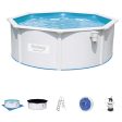 Piscina fuori terra rotonda da 360 x 120 cm - con pompa a sabbia, scaletta e accessori - HYDRIUM Online