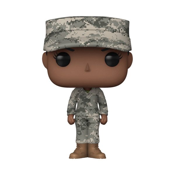 Funko POP! Military Army: Soldier Camo African American Female Vinyl Figure Hot on Sale