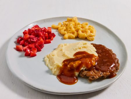 Chopped Steak Patty and Beef Gravy Cheap