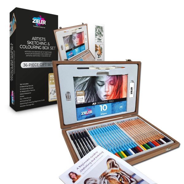 Zieler Artist Sketching and Colouring Pencils Online Sale