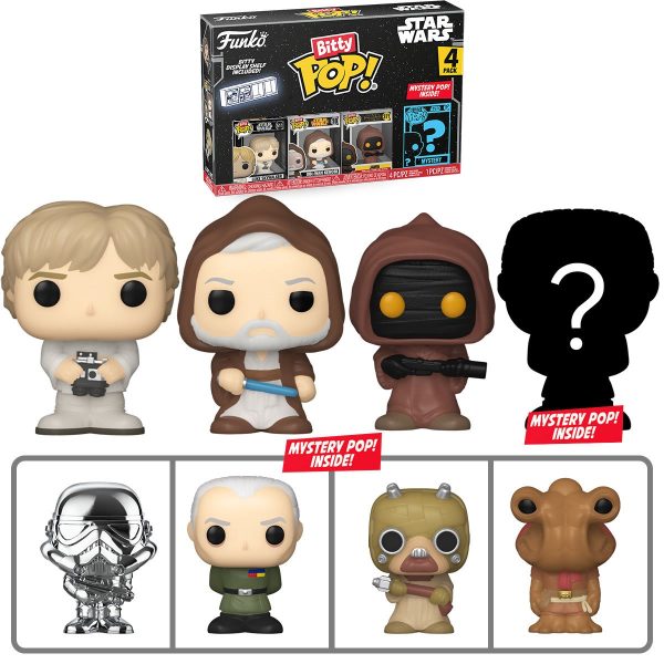 PRESALE | Funko Bitty POP! - Star Wars - Luke Skywalker - Four Pack Vinyl Figures Fashion