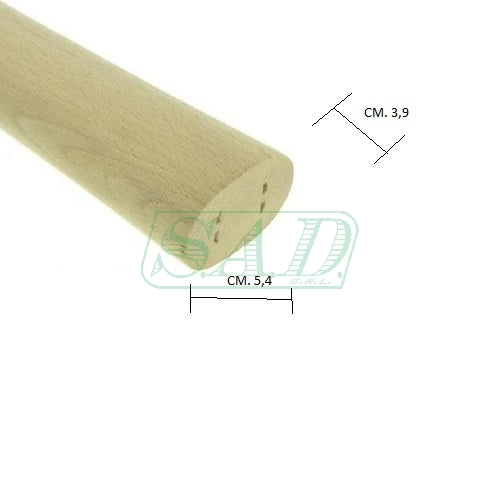 Manico per piccone in legno di faggio ad occhio ovale - 5,4 x 3,9 cm Online Hot Sale