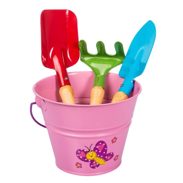 Set Attrezzi Giardinaggio Bambini - a scelta Azzurro o Rosa on Sale