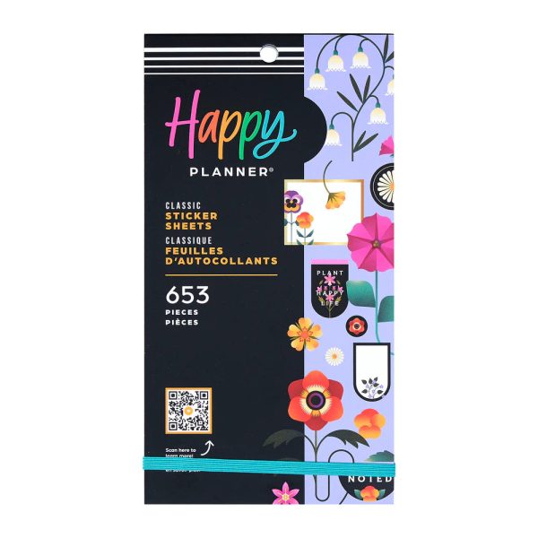 Happy Planner Tarrakirja - Classic Value Pack Stickers - Radiant Garden Sale