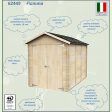 Casetta da giardino in legno FIAMMA - da 16 mm - 178x273x226h cm - porta doppia CIECA For Discount