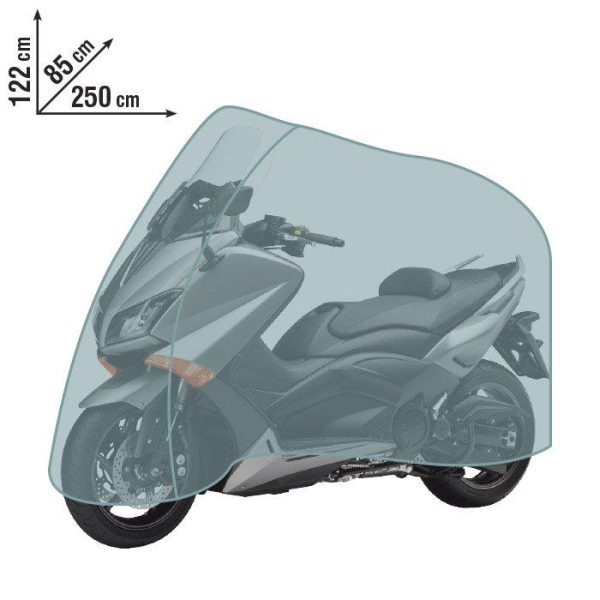 Telo Copri Moto, Scooter, Antipolvere, in Polietilene, Anti UV, Antipolvere| Dimensioni 250x122x85 cm Sale