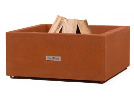 Braciere da giardino quadrato in acciaio CORTEN - Bronson - 2 misure Online Sale