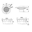 Nicchia portalampada da incasso per lampade da piscina PAR 56 - IP68 Online now