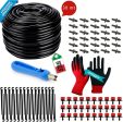 Kit Irrigazione a Goccia regolabile 0-70 l h - per giardino, aiuole, orto - 30 mt con 30 Punti di Innaffio Online Hot Sale